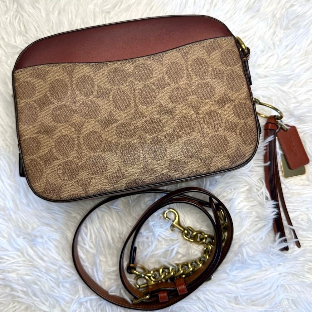 COACH Camera Bag In Signature Canvas Crossbody